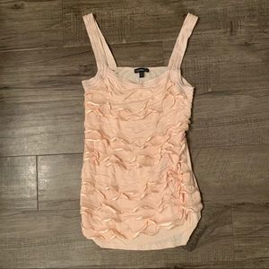 Express Ruffle Rose Gold Blouse